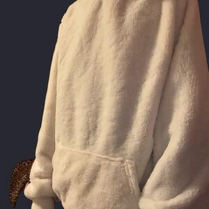White Fuzzy Hoodie
